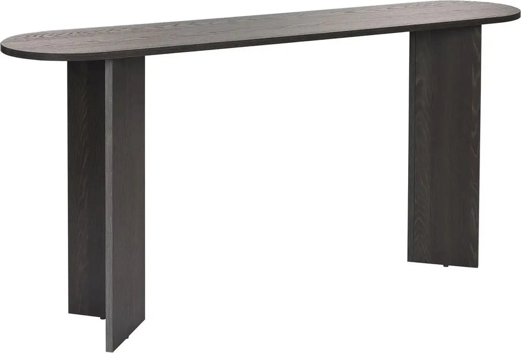 Consola SIRA, negru, PAL, 150x35x75 cm