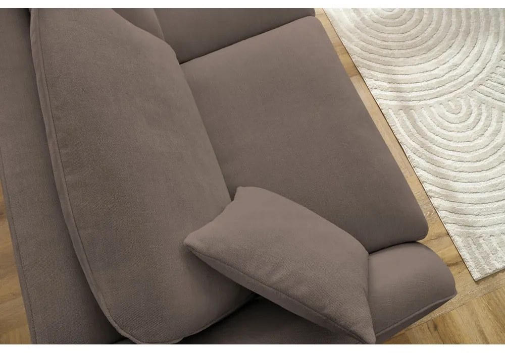 Canapea maro extensibilă 235 cm Cezanne – Bobochic Paris