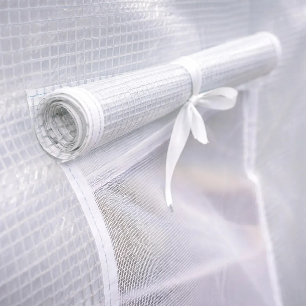 Cort din folie 200x200x300 cm cu cadru ranforsat + folie albă