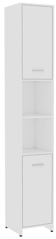 802597 vidaXL Dulap de baie, alb, 30x30x183,5 cm, PAL