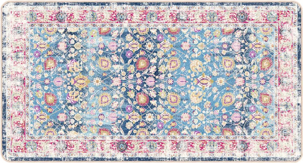 vidaXL Covor lavabil, multicolor, 80x150 cm