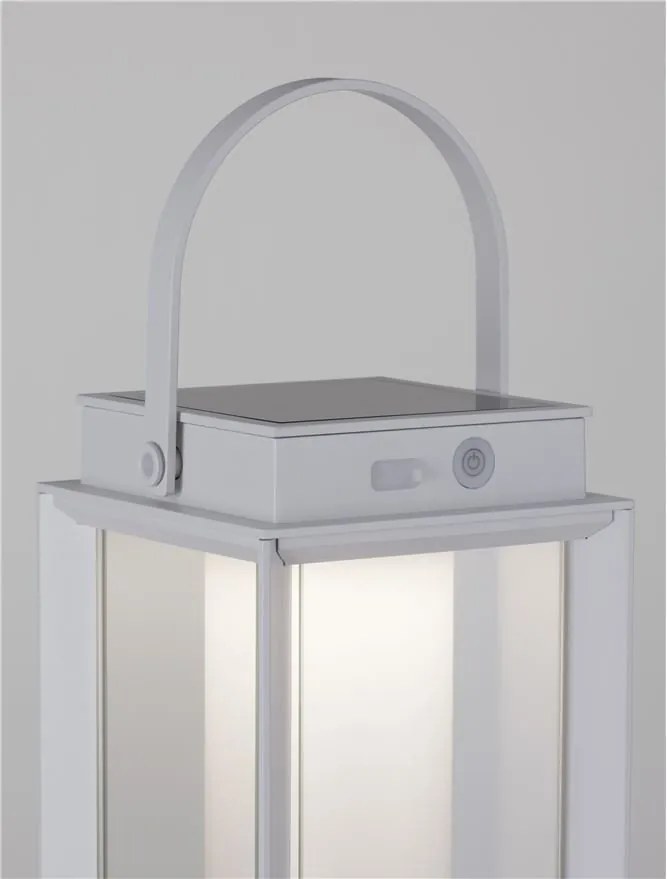 Lampa LED solara portabila iluminat exterior decorativ VERHAAL alba