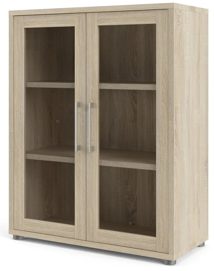 Bibliotecă modulară cu aspect de lemn de stejar 89x113 cm Prima – Tvilum