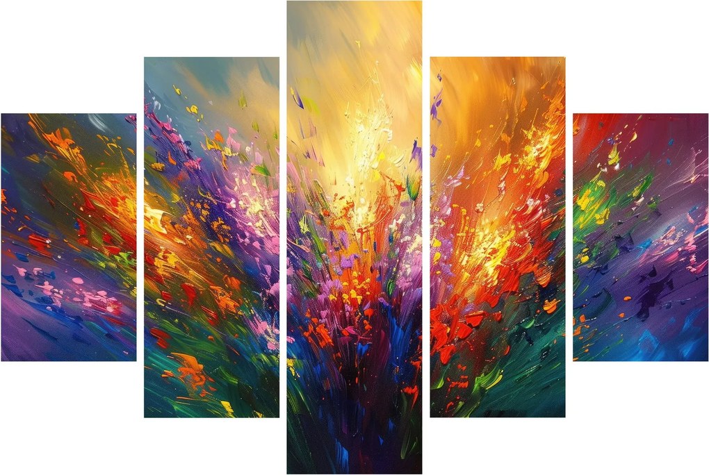 Tablou - Abstracție de flori (150x105 cm)