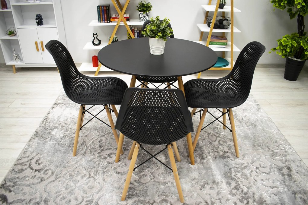 Scaun negru TROY