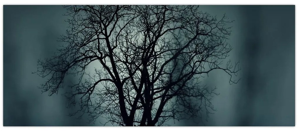 Tablou copaci în eclipsă (120x50 cm)