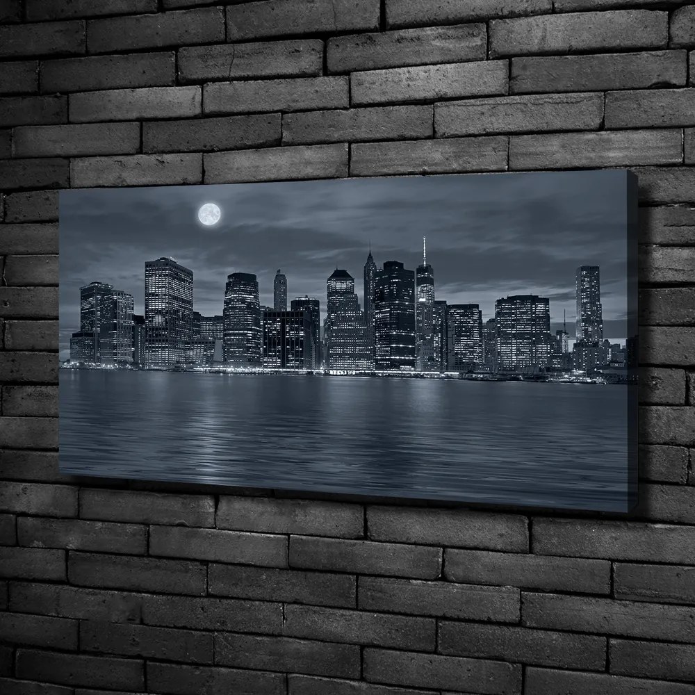 Print pe pânză New york, pe timp de noapte