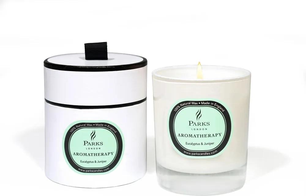 Lumânare parfumată Parks Candles London Aromatherapy, aromă de eucalipt și ienupăr, 50 ore