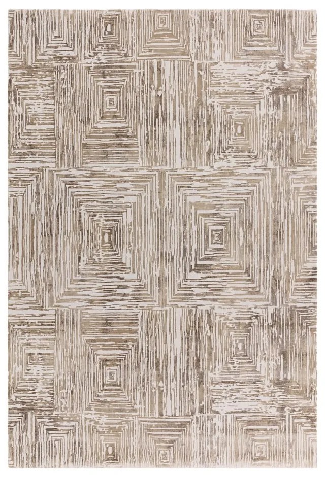 Covor bej 80x150 cm Kuza Lines Beige – Asiatic Carpets