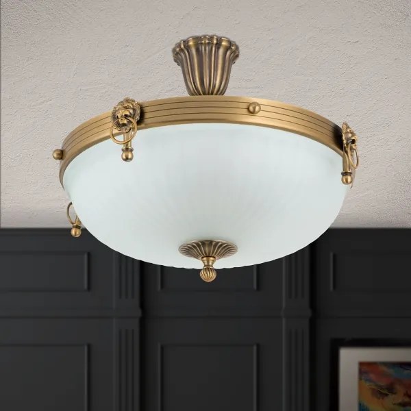 Lustră aplicată Orion DL 7-523/43 ROCCA 4xE27/60W/230V d. 43 cm bronz/alb