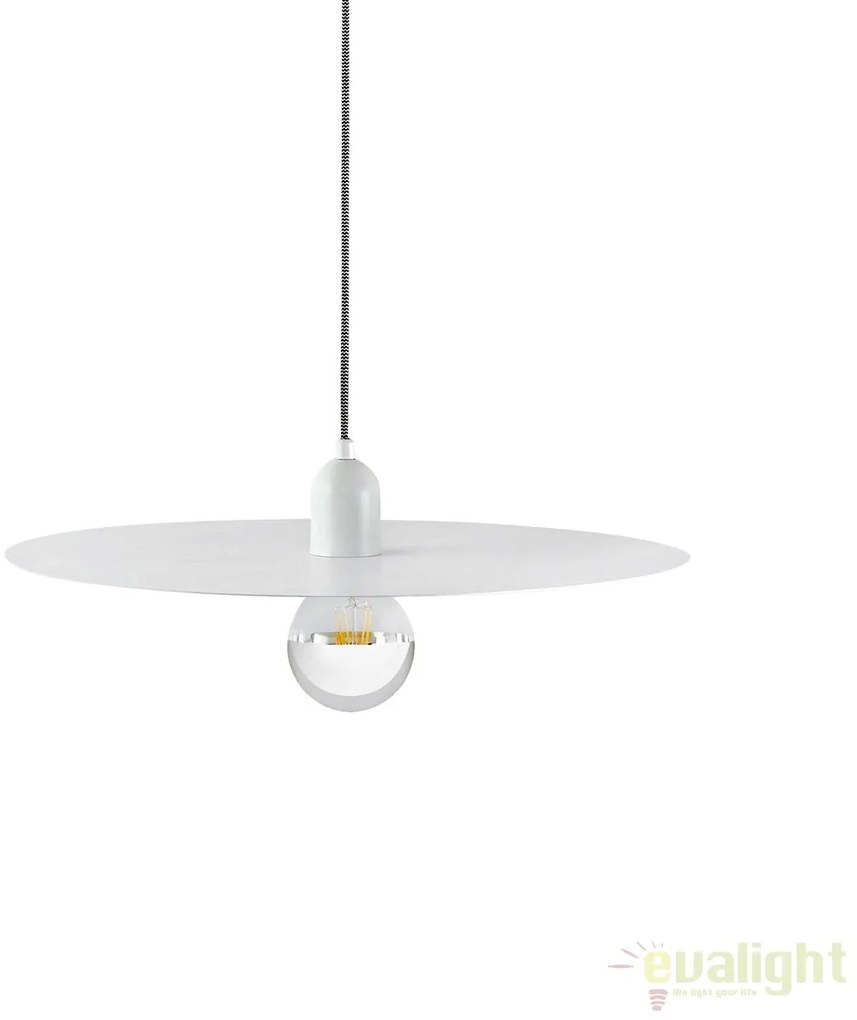 Pendul design modern minimalist PLAT alb 68146
