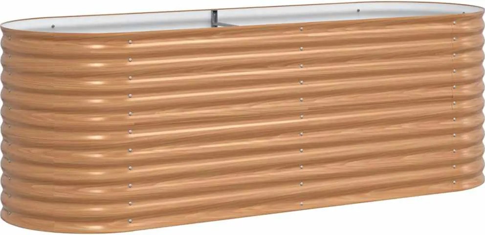 vidaXL Pat ridicat Maro 240 x 80 x 81 cm Oțel