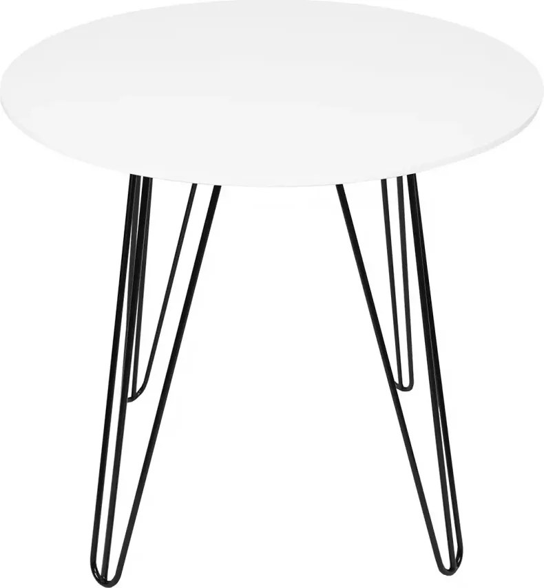 OFERTA Masa rotunda de dining HARRY 100x100, alb II. calitate