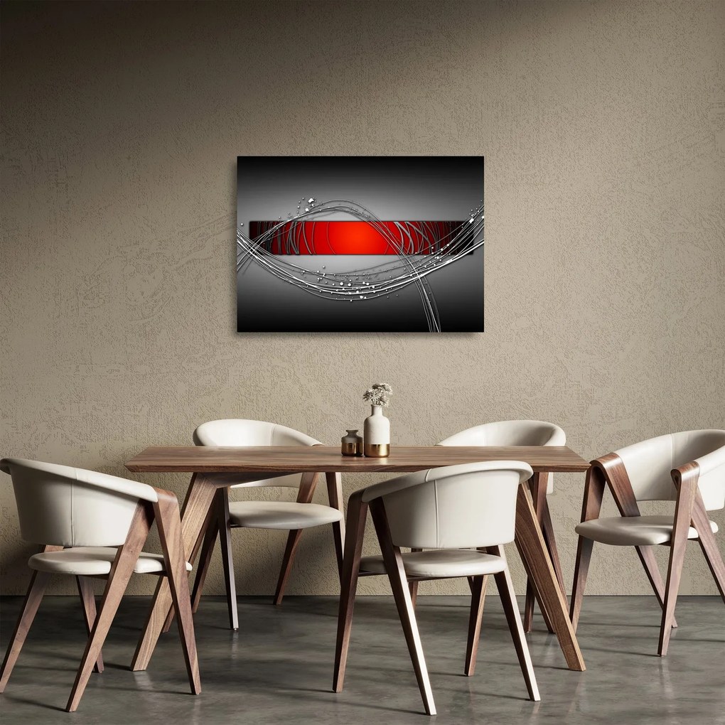 Tablou pe sticlă abstract (70x50 cm)