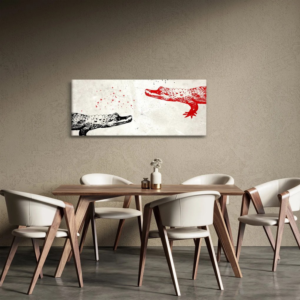 Tablou - Crocodili (120x50 cm)