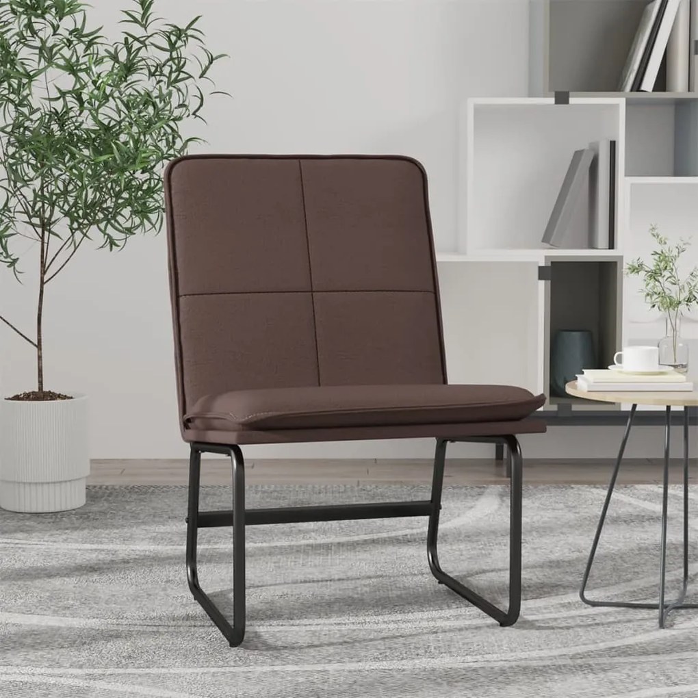 351332 vidaXL Scaun de relaxare, maro, 54x75x76 cm, piele artificială