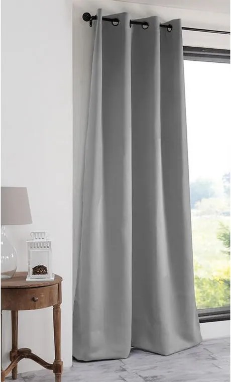 STOF Draperie groasă blackout NOTTE gri 135 x 250 cm set 2 buc