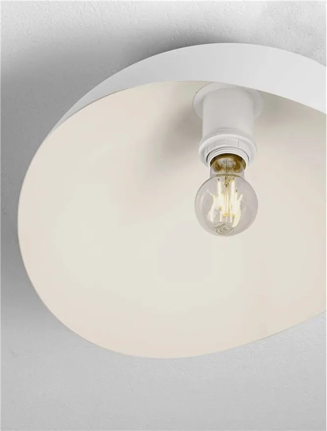 Lustra aplicata design decorativ OPSI alb D-40cm