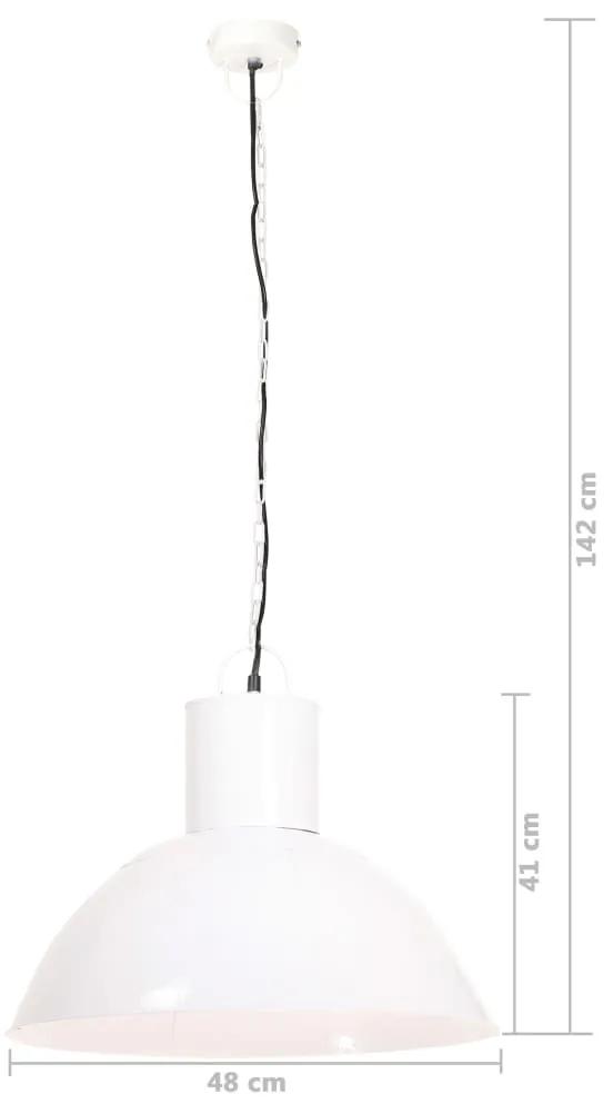 Lampa suspendata, 25 W, alb, rotund, 48 cm, E27    48 cm, Alb, 1, Alb