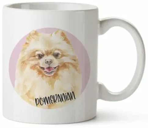 Bohemia Gifts Cană din ceramică - Pomeranian, 350ml