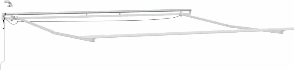 vidaXL Cadru de copertină Alb 450 × 350 cm Aluminiu