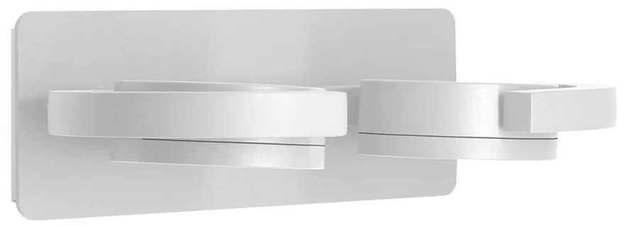 Aplica de perete orientabila iluminat exterior IP54 IGUAZU 2L alba