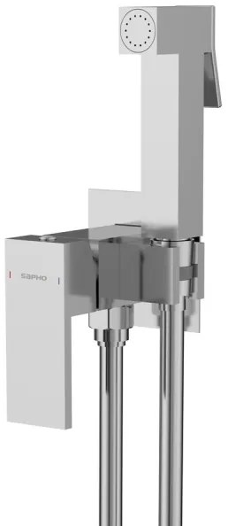 Baterie de bideu pentru instalare ascunsă Sapho CUBEMIX crom lucios