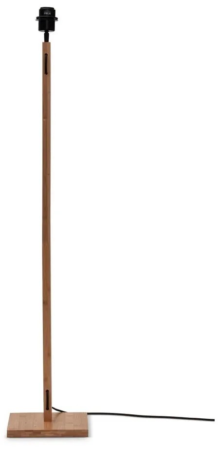 Lampadar negru/în culoare naturală cu abajur din bambus (înălțime 128 cm) Java – Good&amp;Mojo