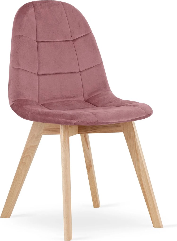 OFERTA Scaun de dining din catifea roz inchis BORA clasa a II-a.