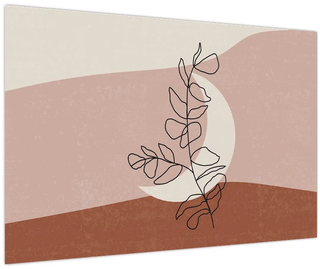 Tablou - Boho frunze N⁰2 (90x60 cm)