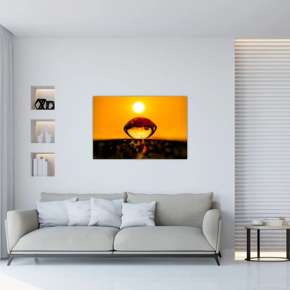 Tablou - Picături din sticlă (90x60 cm)