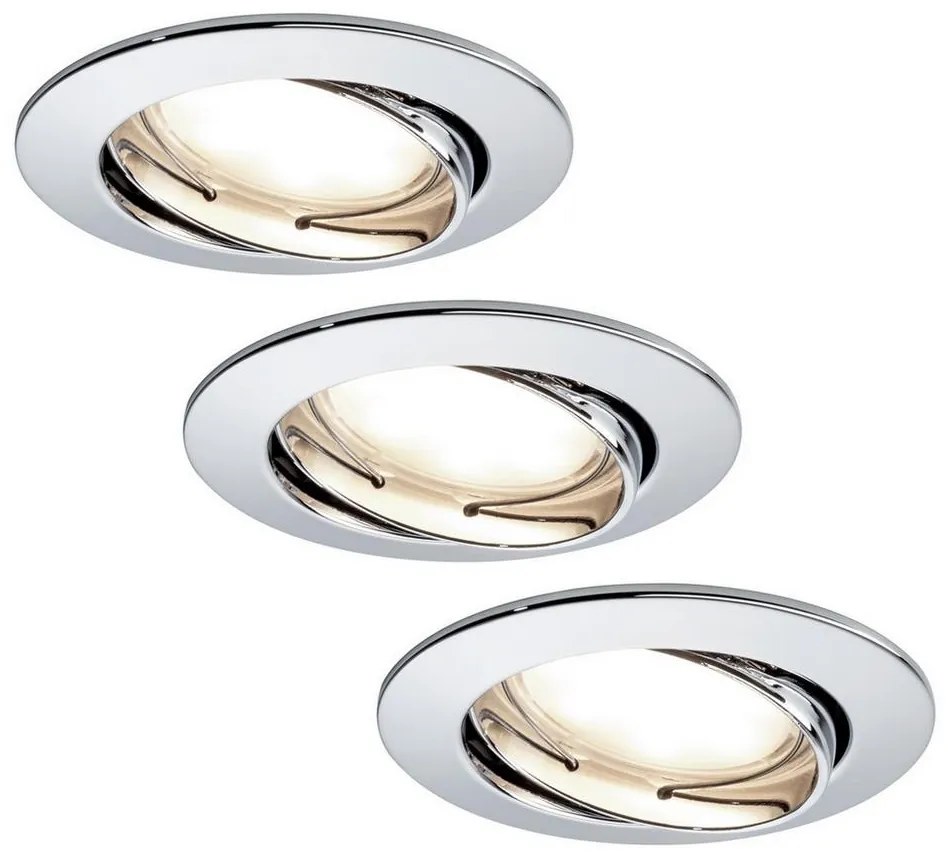 SET 3x corp de iluminat pentru baie dimabil LED/7W IP23 COIN 230V Paulmann 93966