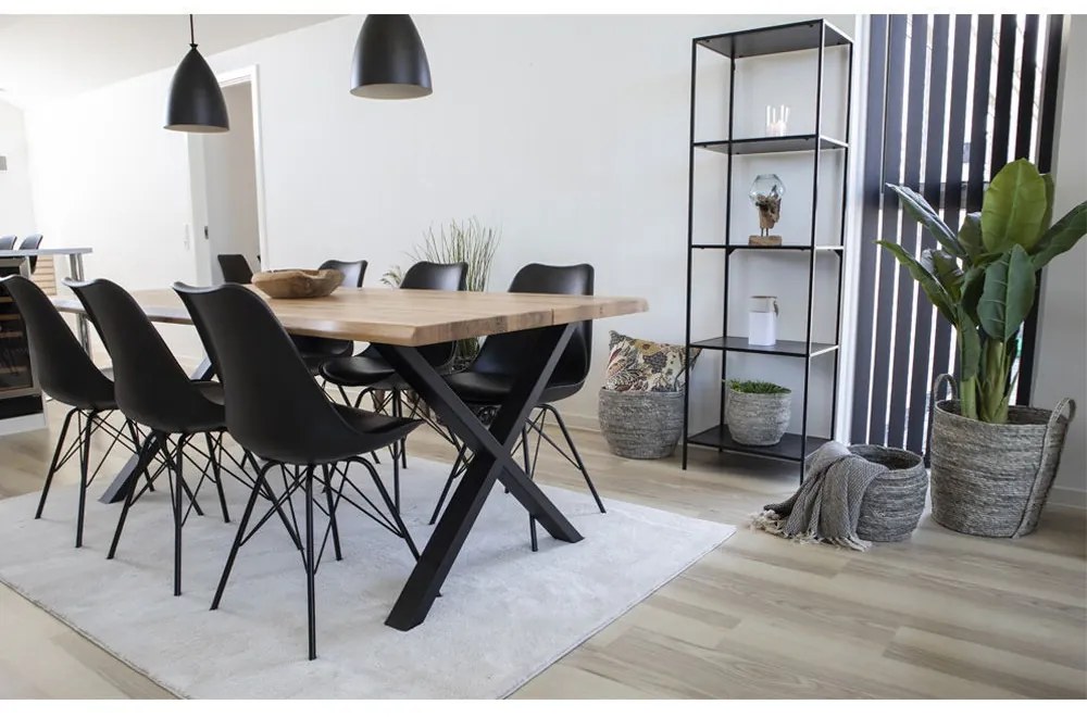 Oslo scaun de luat masa ecobleather negru