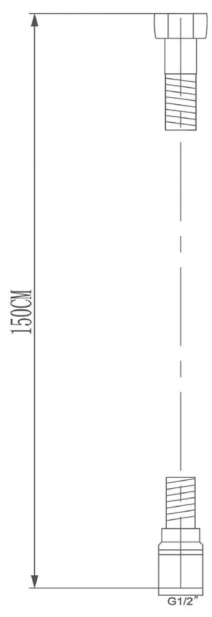 Furtun de duș negru din plastic ø 1 cm Softflex – Sapho