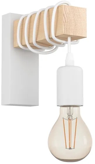 Eglo 43706 - Aplică de perete TOWNSHEND, 1x E27, 10W, 230V