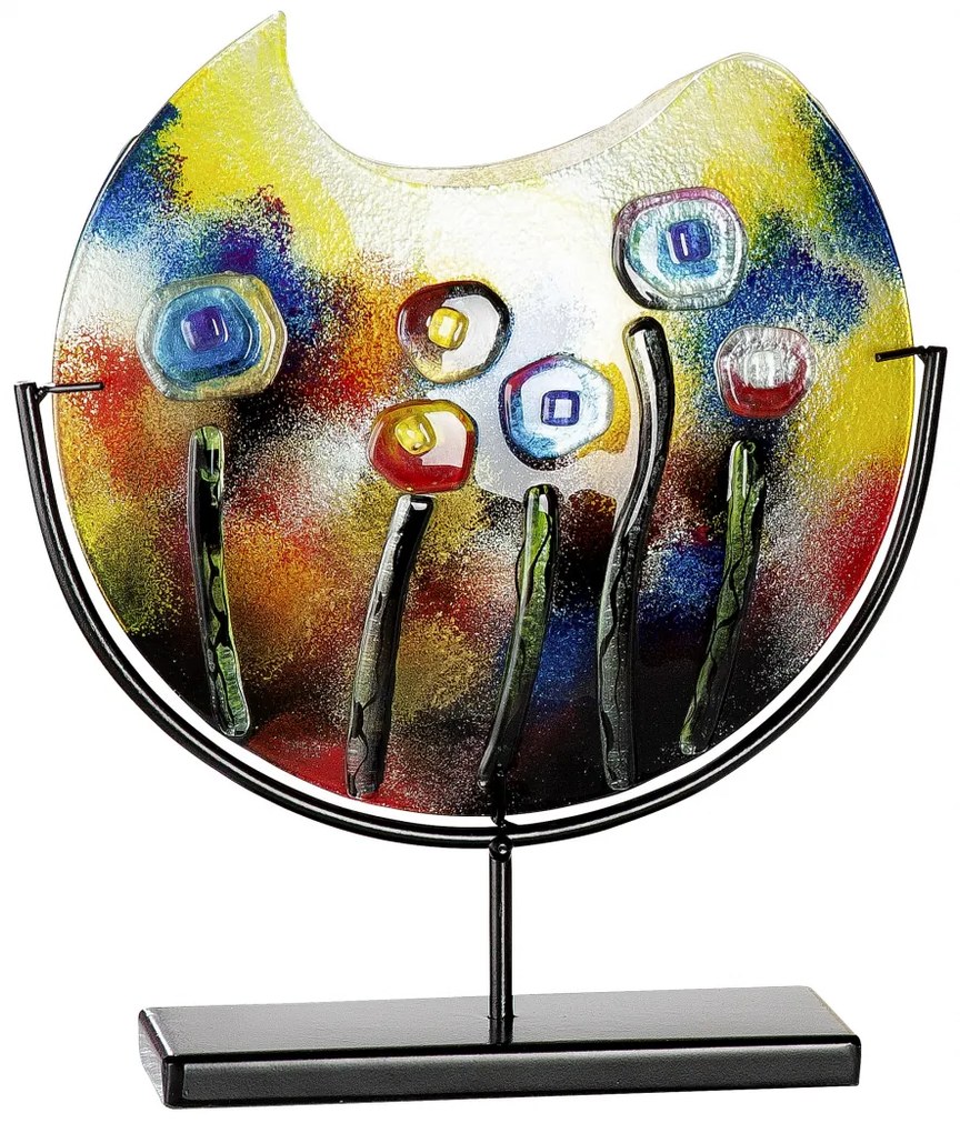 Vaza FRESH FLOWERS, sticla, 45x11x48 cm
