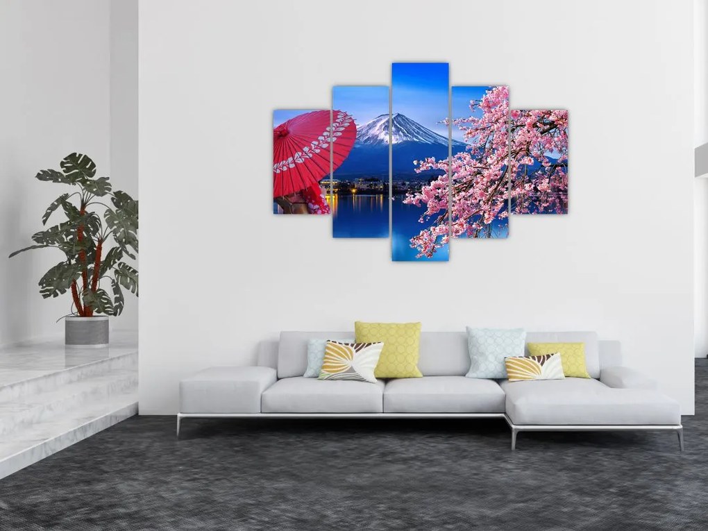 Tablou - cu privire la munte - Japonia (150x105 cm)