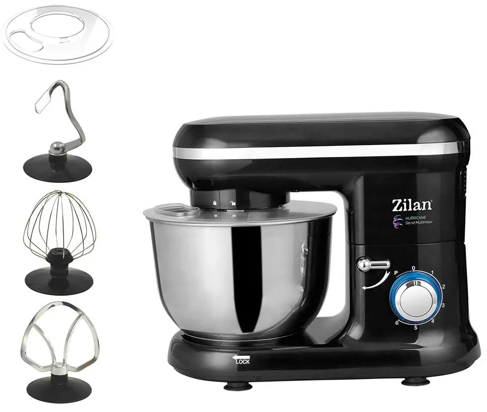 MIXER CU BOL INOX HURRICANE ZLN-3185, 1000 W, NEGRU