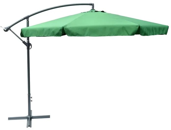 Umbrelă de soare EXCLUSIVE lateral - verde 300cm