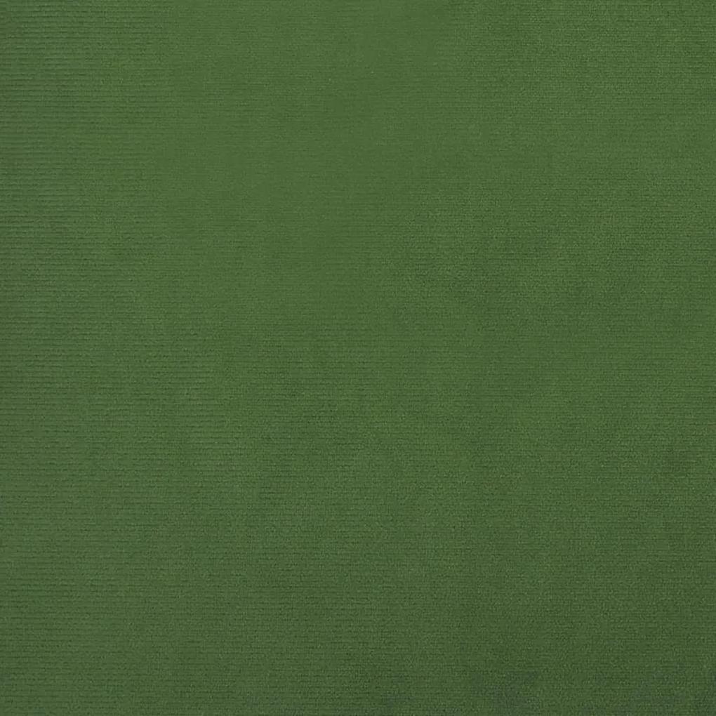 Canapea extensibila cu 2 locuri, verde inchis, catifea Verde inchis, Fara suport de picioare