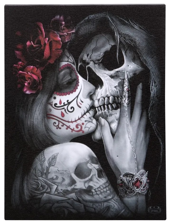 Tablou canvas demon, Dead Kiss 19x25cm - Spiral Direct