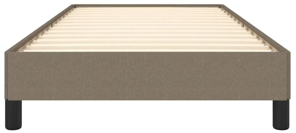 Cadru de pat, gri taupe, 90x190 cm, material textil Gri taupe, 25 cm, 90 x 190 cm