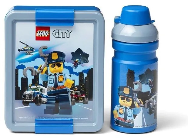 Set de sticlă de apă și cutie de gustări LEGO® City