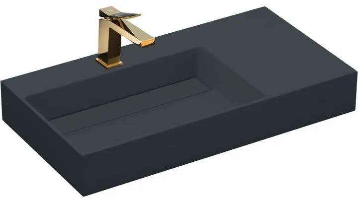 Lavoar pentru blat Archi 90 cm gri mat