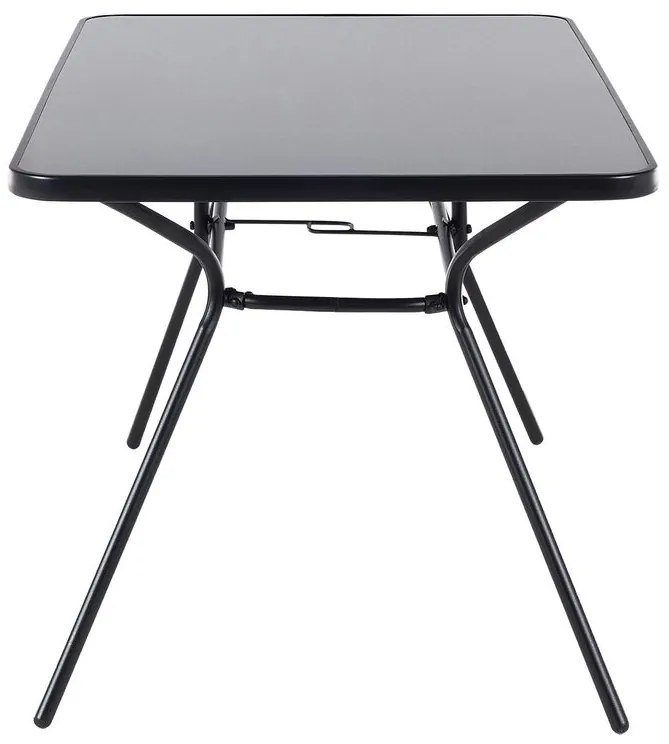 Set de masă pentru grădină Love (negru) (6 scaune). 1011670