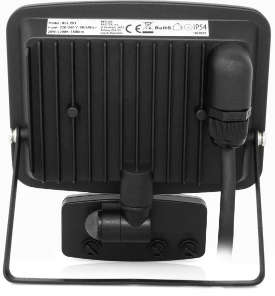 Proiector LED cu senzor Retlux LED/20W/230V 4000K IP65