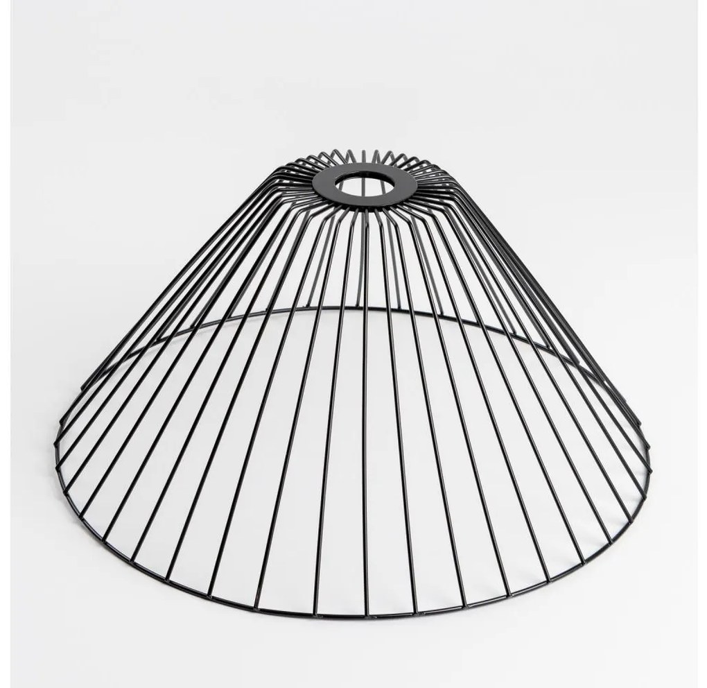 Abajur universal CURITIBA Ø 45 cm, negru