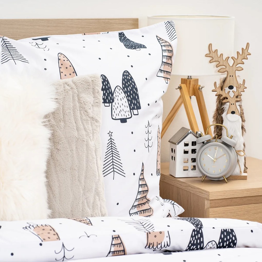 Lenjerie de pat din bumbac 4Home Frugal Winterland, 140 x 200 cm, 70 x 90 cm