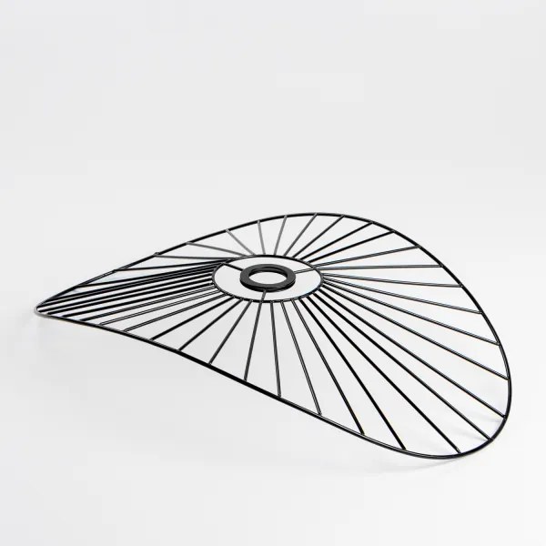 Brilagi - Lustră LED aplicată CERIA WIRE 1xE27/60W/230V 40x56 cm neagră