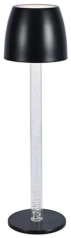 Lampă de birou LED încărcabilă, dimabilă, 3W, 5V, 3000K, neagră